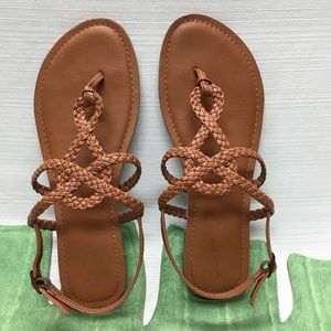 New Tan Sandals by Universal Thread